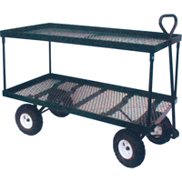 Double Deck Wagon, 24" W x 48" L, 600 lbs. Capacity MH239 | Caster Town