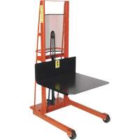 Hydraulic Platform Lift Stacker, Foot Pump Operated, 1000 lbs. Capacity, 60" Max Lift MH689 | Caster Town