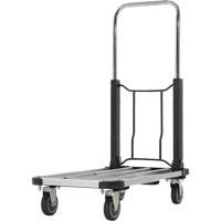 Fold-Up Platform Truck, Stainless Steel, 300 lbs., 28" L x 16" W, 33-1/2" High MN643 | Caster Town