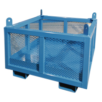 Material Handling Basket, 24" H x 48" W x 48" D, 1000 lbs. Capacity MN664 | Caster Town