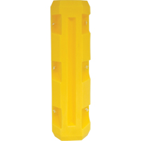 Slim Column Protector, 3" x 3" Inside Opening, 12" L x 12" W x 42" H, Yellow MO036 | Caster Town