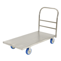 Platform Truck, 48" L x 24" W, 2000 lbs. Capacity, Polyurethane Casters MO518 | Caster Town