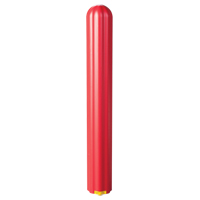 Ribbed Bollard Cover, 6" Dia. x 56" L, Red MO741 | Caster Town