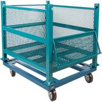 Dolly for Open Mesh Container, 40.5" W x 34-1/2" D x 10" H, 3000 lbs. Capacity MP097 | Caster Town