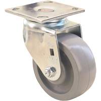 Max9™ Caster, Swivel, 5" (127 mm), Envirothane™ Grey-WOW, 1000 lbs. (453.6 kg.) MP170 | Caster Town