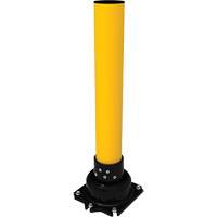 SlowStop<sup>®</sup> Flexible Rebounding Bollard, Steel, 42" H x 6" W, Yellow MP185 | Caster Town