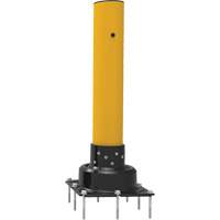 SlowStop<sup>®</sup> Drilled Flexible Rebounding Bollards, Steel, 42" H x 6" W, Yellow MP187 | Caster Town