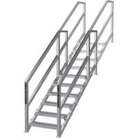 SmartStairs™ 6-10 Steps Modular Construction Stair System, 75" H x MP920 | Caster Town