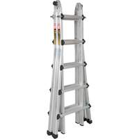 Telescoping Multi-Position Ladder, Aluminum, 300 lbs., CSA Grade 1A MP924 | Caster Town