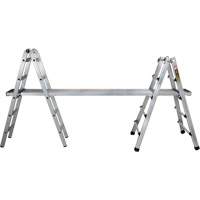 Telescoping Multi-Position Ladder, Aluminum, 300 lbs., CSA Grade 1A MP924 | Caster Town