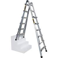 Telescoping Multi-Position Ladder, Aluminum, 300 lbs. MP925 | Caster Town