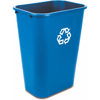Contenant de recyclage, De bureau, Plastique, 41-1/4 pintes US NG277 | Caster Town