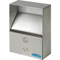 Smoking Receptacles, Wall-Mount, Stainless Steel, 1 Litres Capacity, 9" Height NI753 | Caster Town