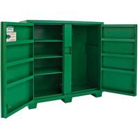 Utility Cabinet, Steel, Green NIH014 | Caster Town