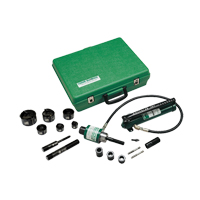Hydraulic Knockout Kit with Hand Pump and Slug-Buster<sup>®</sup> Punches NIH479 | Caster Town