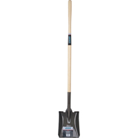 Heavy-Duty Square Point Shovel, Hardwood, Tempered Steel Blade, Straight Handle, 50" Long NJ098 | Caster Town