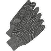 Classic Jersey Gloves, One Size, Salt & Pepper, Unlined, Knit Wrist NJC229 | Caster Town