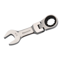 SAE Stubby Flex-Head Ratcheting Wrench NJI100 | Caster Town