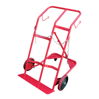Cylinder Cart, Mold-on Rubber Wheels, 25-1/2"W x 7"L Base, 350 lbs. NKH897 | Caster Town