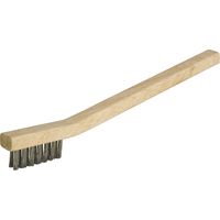 Small Cleaning Industrial-Duty Scratch Brush, Stainless Steel, 3 x 7 Wire Rows, 7-3/4" Long NT615 | Caster Town