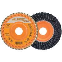 ALLSTEEL™ Turbo Flap Disc, 4-1/2" x 5/8"-11, 40 Grit, Zirconia Alumina NY571 | Caster Town