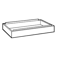 Closed Base for Steel Plan File Cabinet OB172 | Caster Town
