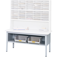 E-z Sort<sup>®</sup> Mailroom Furniture-sorting Tables With Shelf-base Table With Shelf, 60" W x 28" D x 36" H, Laminate OD938 | Caster Town