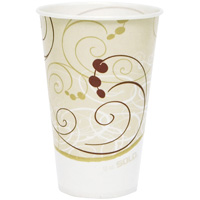 Disposable Cups, Paper, 12 oz., Multi-Colour OE075 | Caster Town