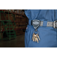 Super48™ Key Chains, Polycarbonate, 48" Cable, Belt Clip Attachment ON541 | Caster Town