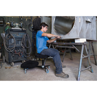 SF 180™ Multi-Tilt Ergonomic Welding Chair, Fabric, Black OP275 | Caster Town