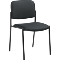 Armless Stacking Chairs, Fabric, 32" High, 300 lbs. Capacity, Charcoal OP320 | Caster Town