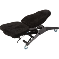 FLEX 3 Welding Grade Ergonomic Chairs, Suede, Black, 300 lbs. Capacity OP455 | Caster Town