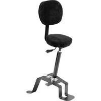 TA 300™ Ergonomic Sit/Stand Welding Chair, Sit/Stand, Adjustable, Fabric Seat, Black/Grey OP496 | Caster Town