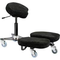 VEGA Welding Grade Ergonomic Chair, Suede, Black, 300 lbs. Capacity OP509 | Caster Town