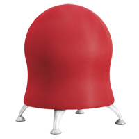 Zenergy™ Ball Chair, Fabric, Red, 250 lbs. Capacity OP695 | Caster Town