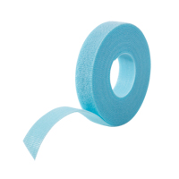 One-Wrap<sup>®</sup> Cable Management Tape, Hook & Loop, 25 yds x 5/8", Self-Grip, Aqua OQ533 | Caster Town