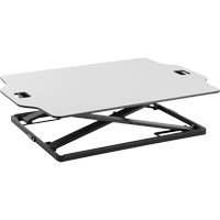 Goya™ Sit-Stand Workstation, Desktop Unit, 20" H x 31" W x 21-1/2" D, White OQ764 | Caster Town