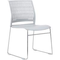 Activ™ Series Stacking Chairs, Polypropylene, 32-3/8" High, 250 lbs. Capacity, Grey OQ955 | Caster Town