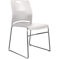 Activ™ Series Stacking Chairs, Plastic, 23" High, 275 lbs. Capacity, White OQ957 | Caster Town