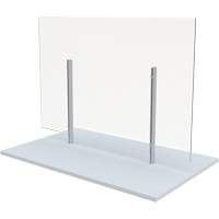 Freestanding Board Mount Sneeze Guard, 36" W x 36" H OR024 | Caster Town