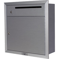 Recessed Collection Box, Wall -Mounted, 12-3/4" x 16-3/8", 2 Doors, Aluminum OR345 | Caster Town