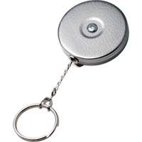 Original Series Retractable Keychain, Chrome, 24" Cable, Belt Clip Attachment PAB229 | Caster Town