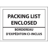 Packing List Envelopes, 4" L x 5" W, Backloading Style PB244 | Caster Town