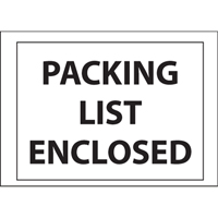 Packing List Envelopes, 4" L x 5" W, Backloading Style PB429 | Caster Town