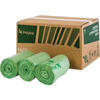 Certified Compostable Bags, Regular, 48" L x 42" W, Clear PG570 | Caster Town
