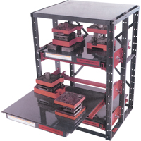 E-Z Glide Shelving, Steel, Roll Out, 2000 lbs. Capacity, 36" W x 62.5" H x 36" D RK064 | Caster Town