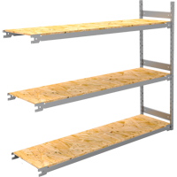 Wide Span Record Storage Shelving, Steel, 3 Shelves, 72" W x 18" D x 60" H, Add-On Kit RN136 | Caster Town
