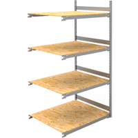Wide Span Record Storage Shelving, Steel, 4 Shelves, 42" W x 32" D x 84" H, Add-On Kit RN143 | Caster Town