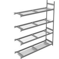 Wide Span Storage Shelving, Steel, Boltless, 800 lbs. Capacity, 72" W x 84" H x 18" D RN583 | Caster Town