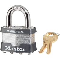 Commercial Padlock, Keyed Different, Laminated Steel, 1-3/4" Width SA898 | Caster Town